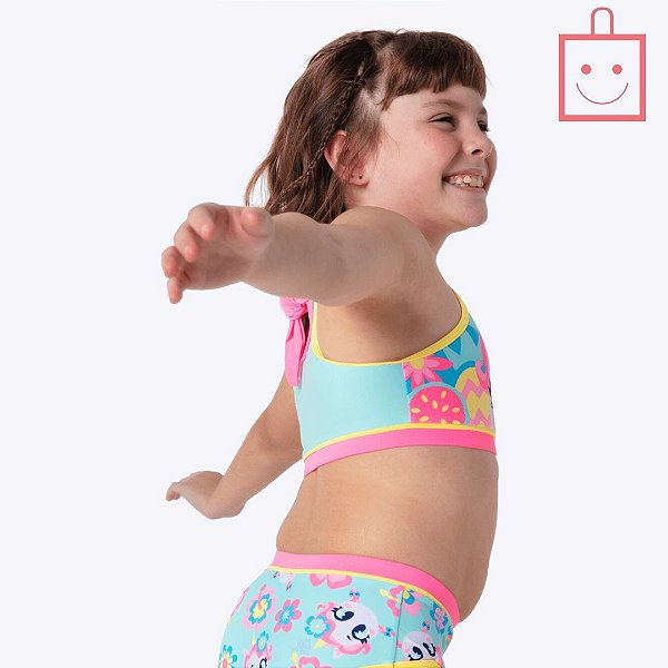 Biquíni Unicórnio Aloha Infantil Menina Moda Praia Puket 110401097
