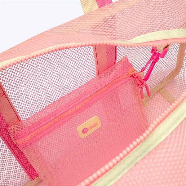 Bolsa Tela Color Block Rosa Puket 100400491