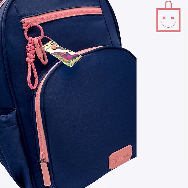 Mochila de Costas Azul Marinho Puket 050404061