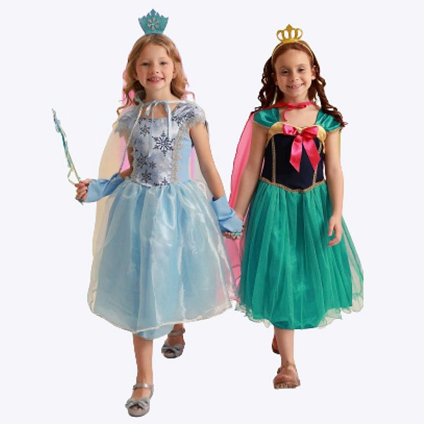 Fantasia Princesa Elsa Frozen Infantil Menina Muvile 9994