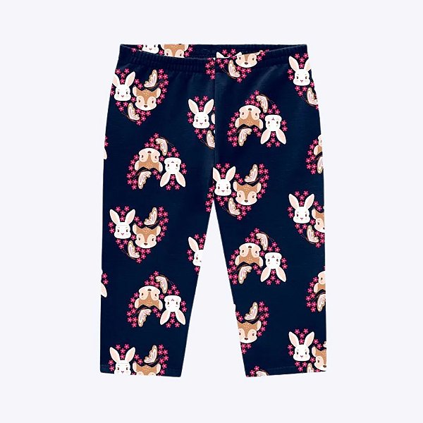 Conjunto Blusa Manga Longa e Calça Legging Infantil Menina Kyly 1000735