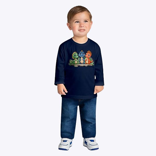 Camiseta Manga Longa Infantil Menino Kyly 1000802