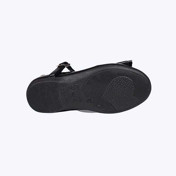 Sapatilha Preta Verniz Bailarina Infantil Feminina Pampili 188690000 Preto