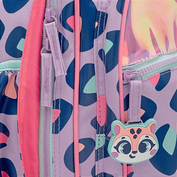 Mochila Com Rodinhas Lilás Onça Puket 050403942 Lilas