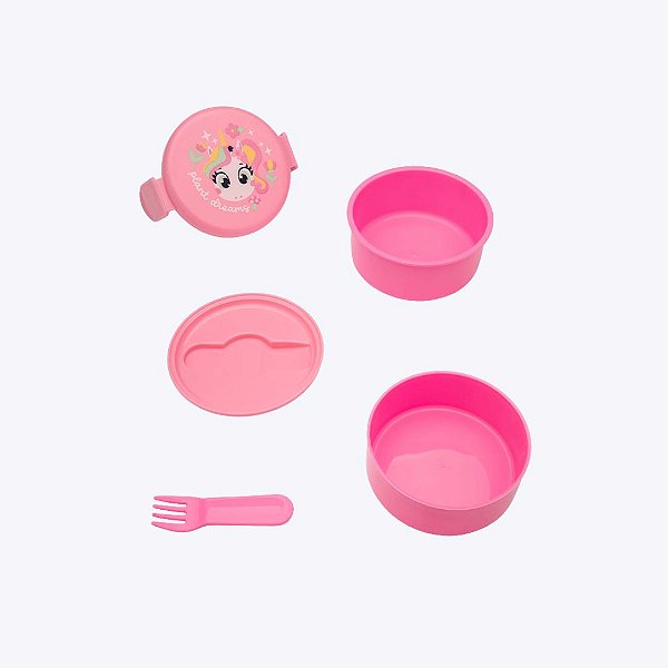 Marmita Pequena Rosa Unicórnio Encantando Puket 050403967