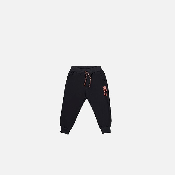 Conjunto Camiseta Manga Longa Meia Malha E Calça Moletom Infantil Menino Have Fun 29491 Azul