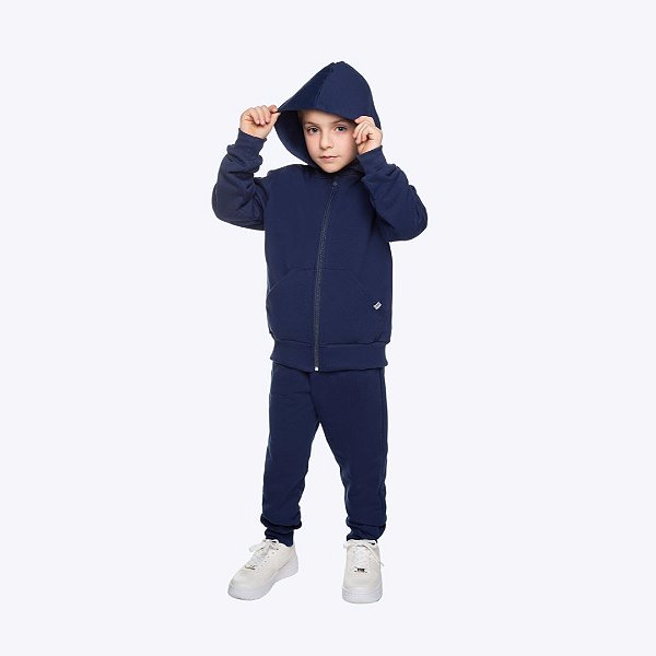 Jaqueta Básica Azul Marinho Infantil Unissex Have Fun 28286