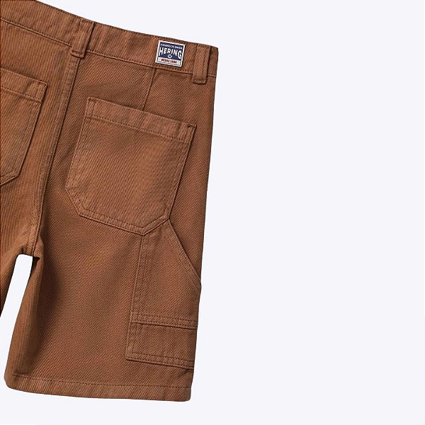 Bermuda Sarja Marrom Infantil Menino Hering Kids C4kt1asn Marron Lixado
