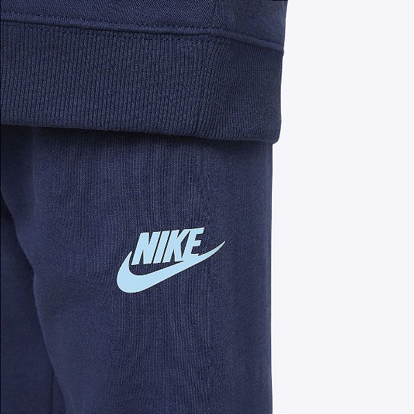 Conjunto Moletom Azul Marinho Infantil Menino Nike 86L734-U90
