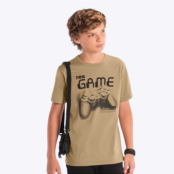 Camiseta Manga Curta Infantil Menino Brandili 26645 Verde