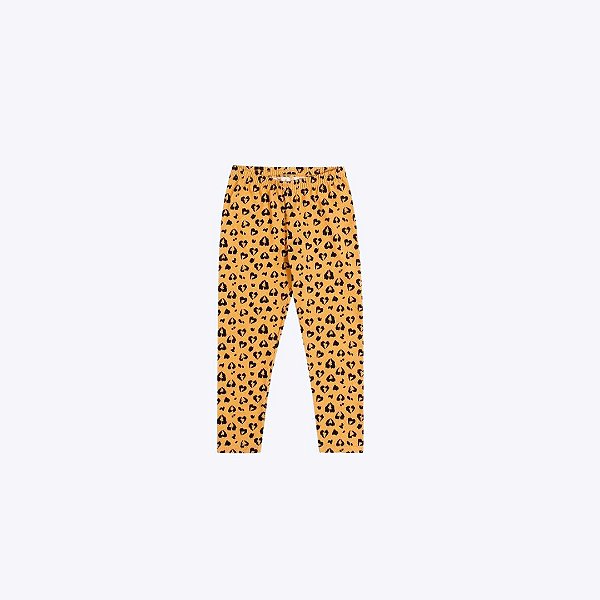 Conjunto Blusa Manga Curta E Calça Legging Animal Print Infantil Menina Kyly  1001014 Branco