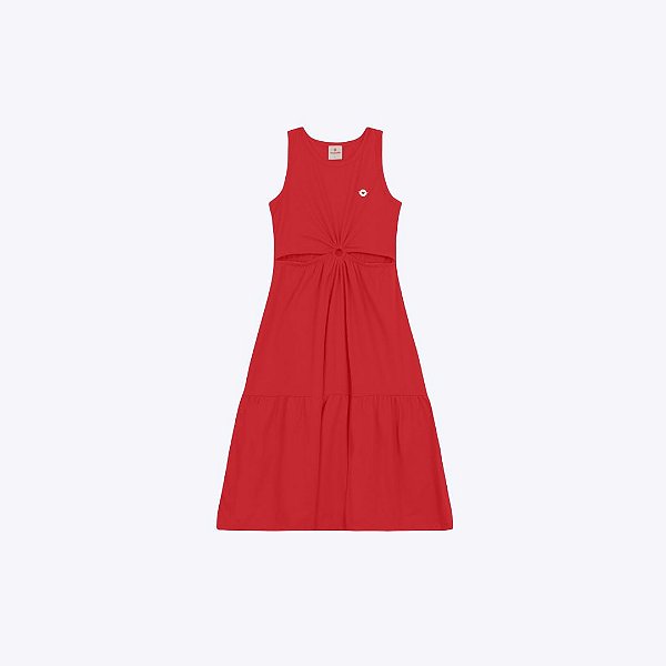Vestido Infantil Menina Brandili 26608 Vermelho