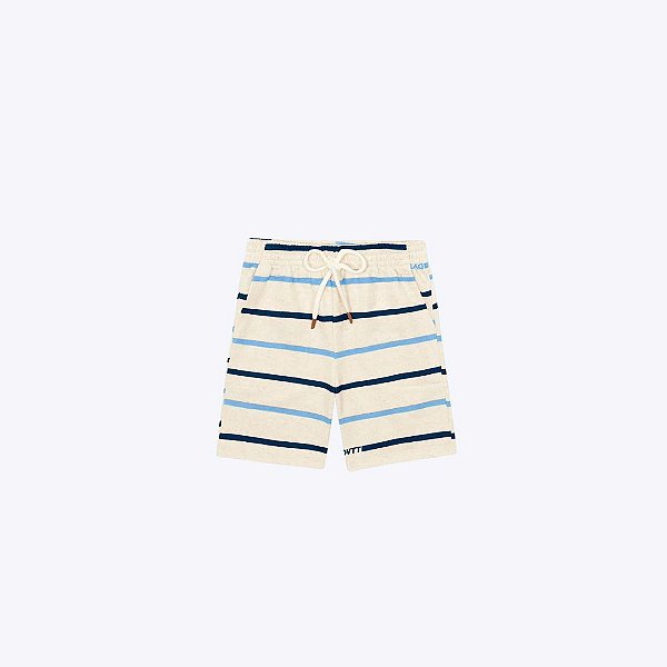 Conjunto Camiseta Manga Curta Holidays E Bermuda Moletom Listrada Infantil Menino Divertto Baby 27031 Laranja