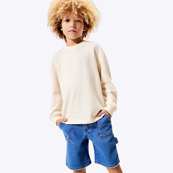 Bermuda Jeans Infantil Menino Hering Kids C4L51ASN