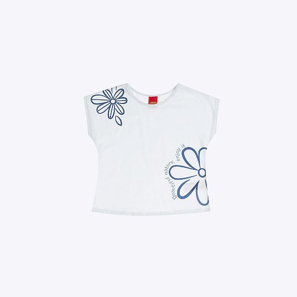 Conjunto Blusa Manga Curta E Shorts Estampa Flores Infantil Menina Kyly 1001038 Preto