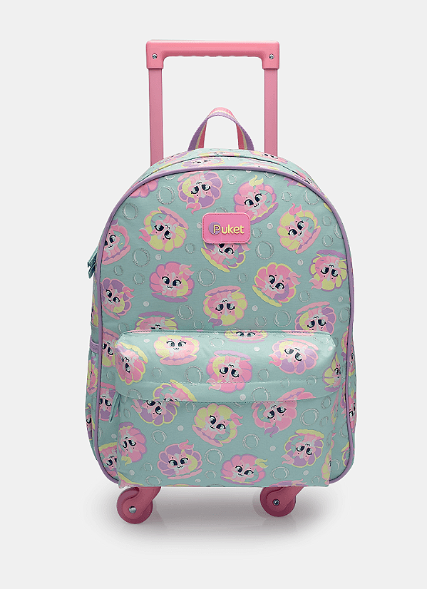 Mochila com Rodinhas Gata Sereia Puket 050404393