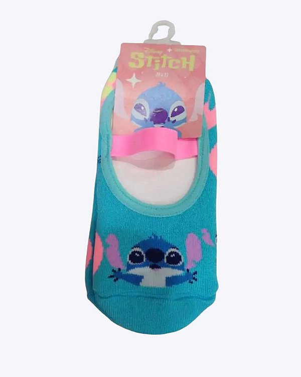 Meia Sapatilha Antiderrapante Infantil Unissex Stitch Puket 010406437