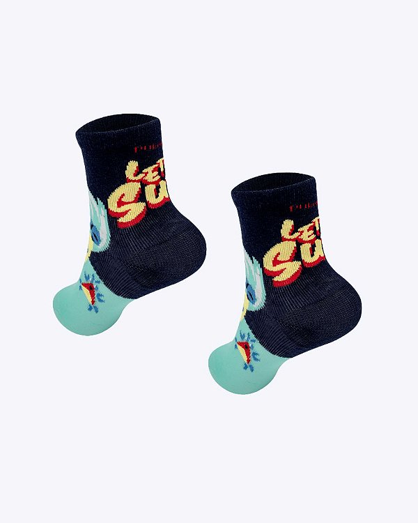 Meia Soquete Infantil Masculina Tubarão Aloha Puket 010406371