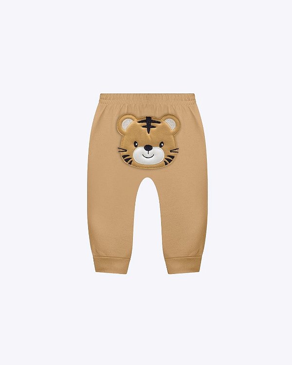 Conjunto Moletom Peluciado Tigre Bebê Menino Kyly 1001631