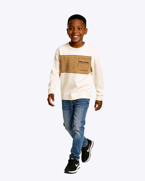 Camiseta Manga Longa Infantil Masculino Kyly 1001991