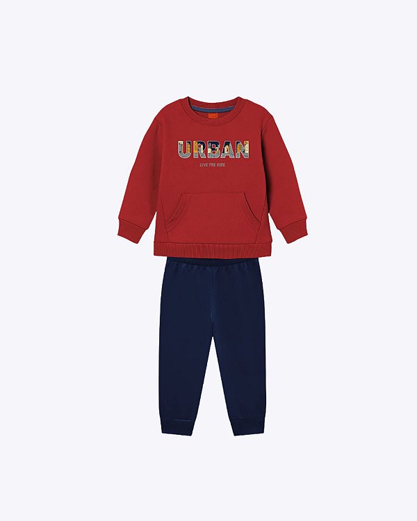 Conjunto Moletom Peluciado Infantil Masculino Kyly 1001600