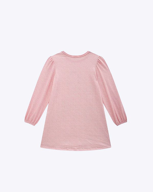 Vestido Manga Longa Malha Fresh Infantil Feminino Infanti 89216