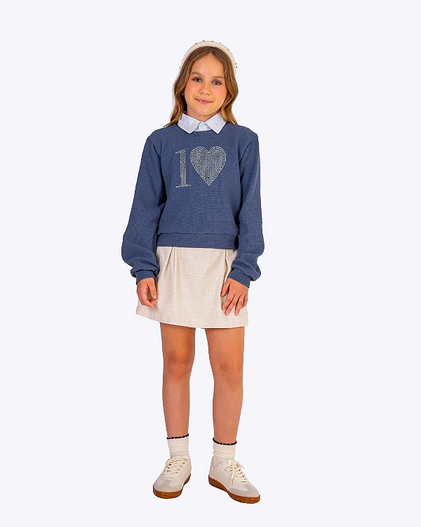 Conjunto Manga Longa 3 Peças Juvenil Feminino Vigat 7082