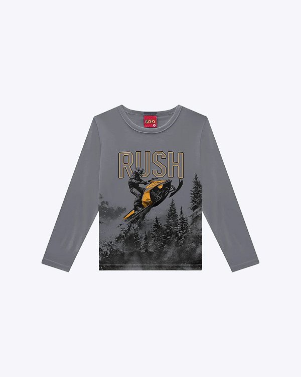 Camiseta Manga Longa Infantil Masculina Kyly 1001609