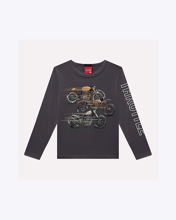 Camiseta Manga Longa Infantil Masculina Kyly 1001610