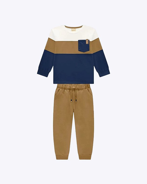 Conjunto Moletom Infantil Masculino Milon 2001541