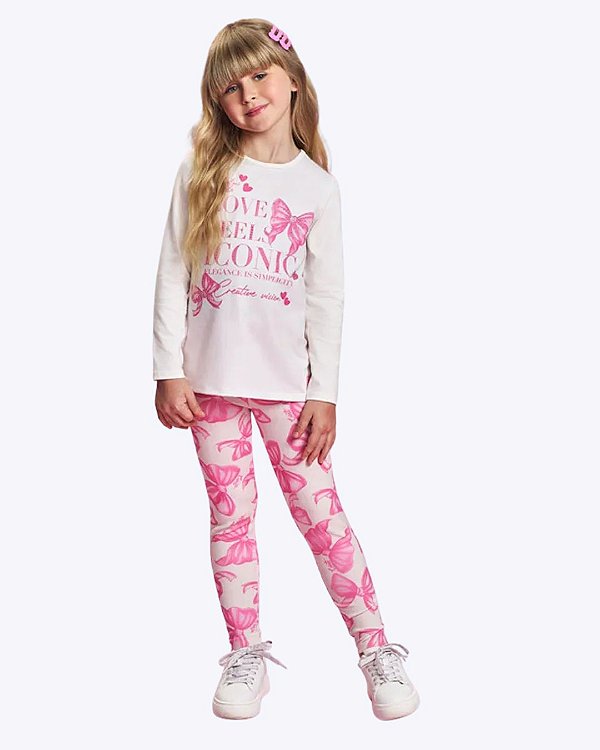 Conjunto Blusa Manga Longa e Calça Legging Infantil Masculino Mundo Cinti 12911