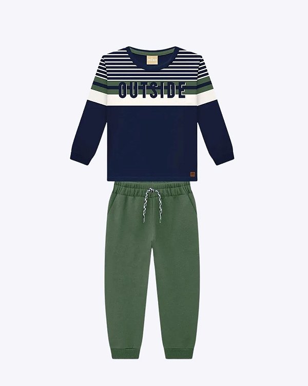 Conjunto Moletom Infantil Masculino Milon 2001540
