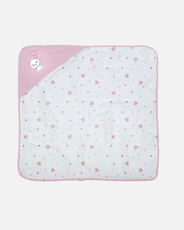 Toalha de Banho Bebê Plush Bublim Baby 76045
