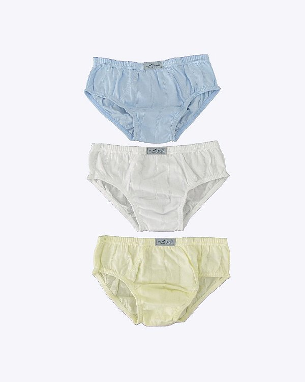 Kit 3 Cuecas Infantil Masculina Luna 0052