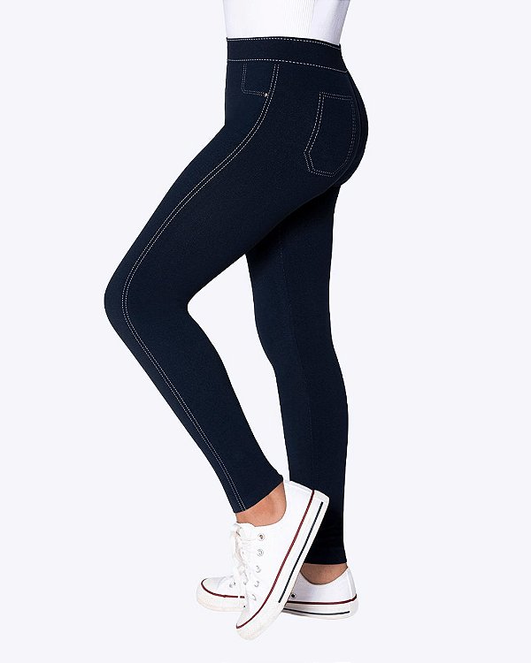Meia Calça Jeans Infantil Feminina Lupo 02542