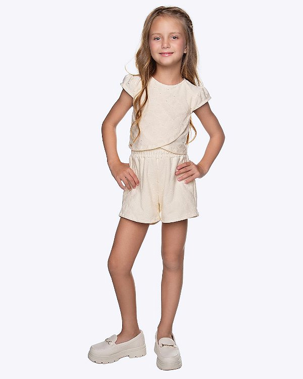 Conjunto Laise Blusa e Shorts Infantil Feminino Have Fun 30529