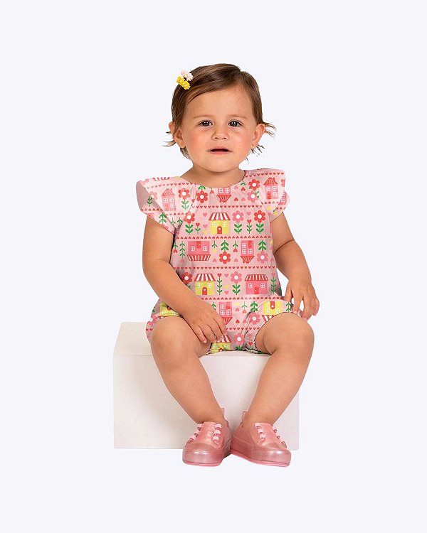 Macaquinho Bebê Menina Infantil Feminino Kyly 1001925