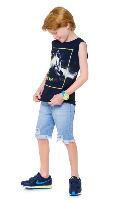 Camiseta Regata Infantil Masculina 110305 Kyly