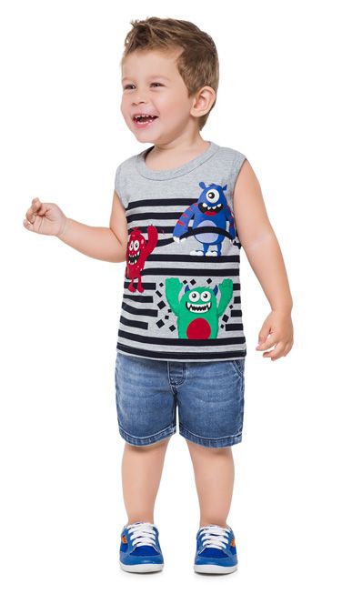 Camiseta Regata Infantil Masculina 110267 Kyly