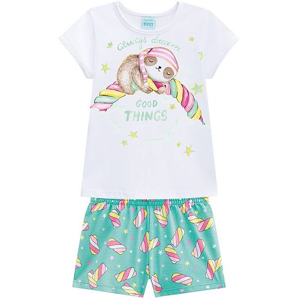 Pijama Infantil Feminino Shortinho Kyly 110330