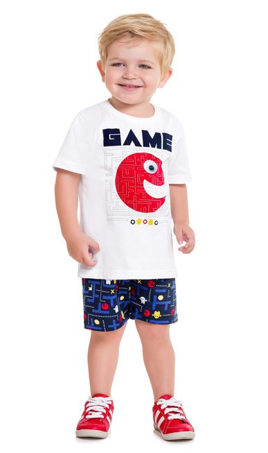 Conjunto Bermuda Infantil Masculino P109.713 Kyly