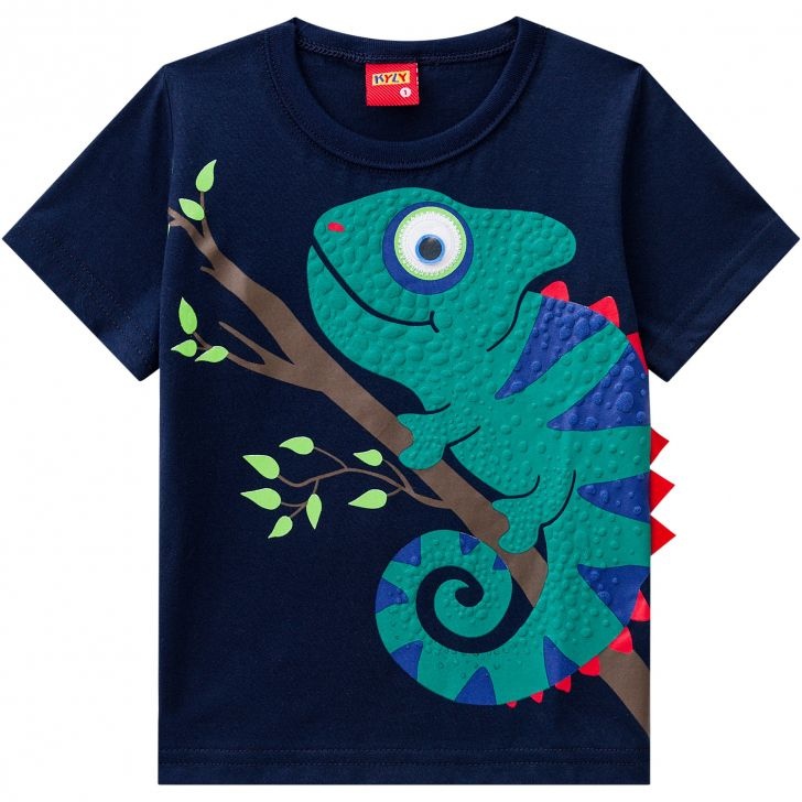 Camiseta Manga Curta Infantil Masculina 109.700 Kyly