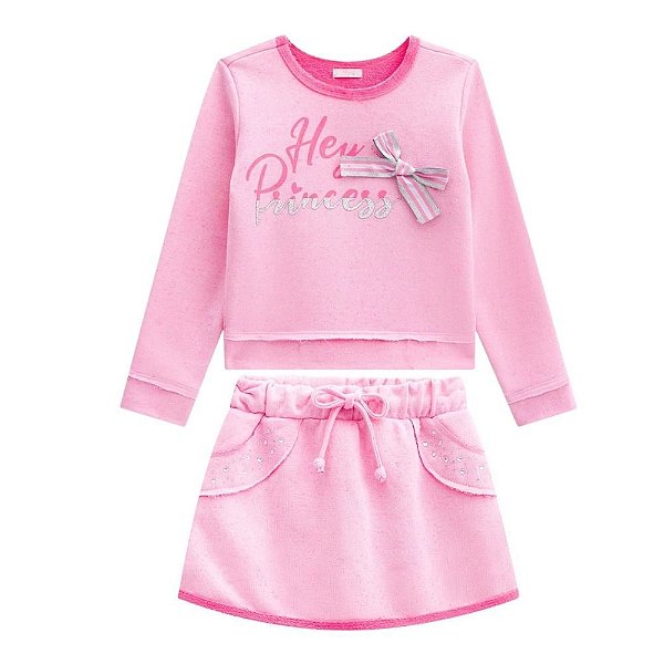 Infanti Conjunto Infantil Feminino Manga Longa 40766