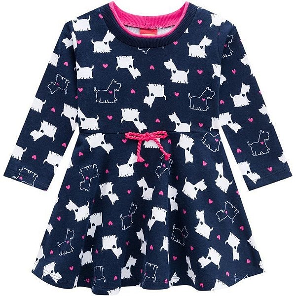 Vestido Infantil Manga Longa 207.091 Kyly