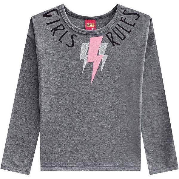 Blusa Infantil Feminina Manga Longa 207.141 Kyly