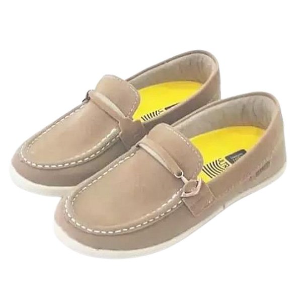 Sapato Infantil Masculino Klin 469.149000 Cor Taupe