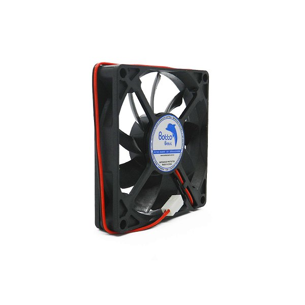 Micro ventilador DC Fan 80x80x15mm 12V Alta Rotação Sleeve/Bucha | Botto Brazil