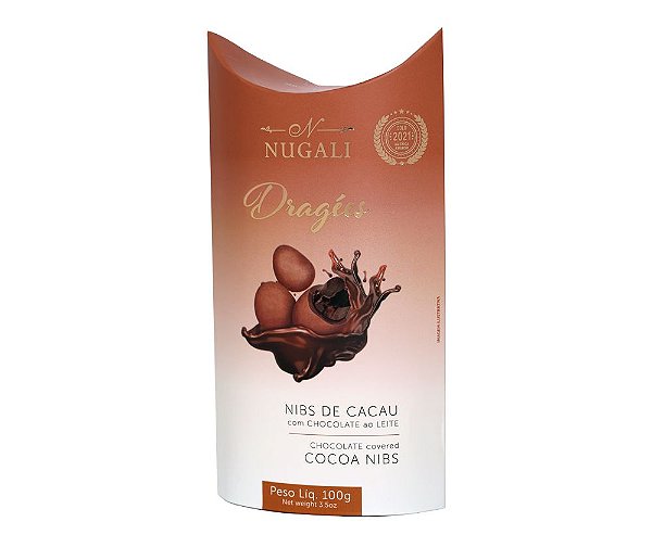 Drágeas Cacau com Chocolate Nugali
