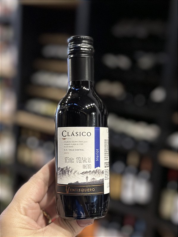 Vinho tinto Merlot Ventisquero Clásico 187ml