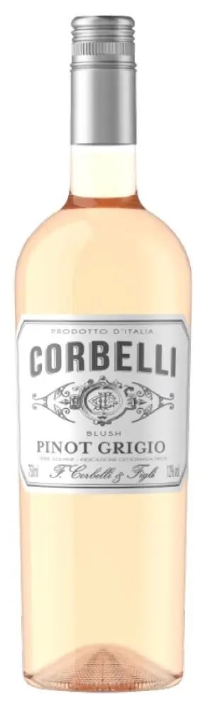 Vinho rosé Pinot Grigio Corbelli Blush